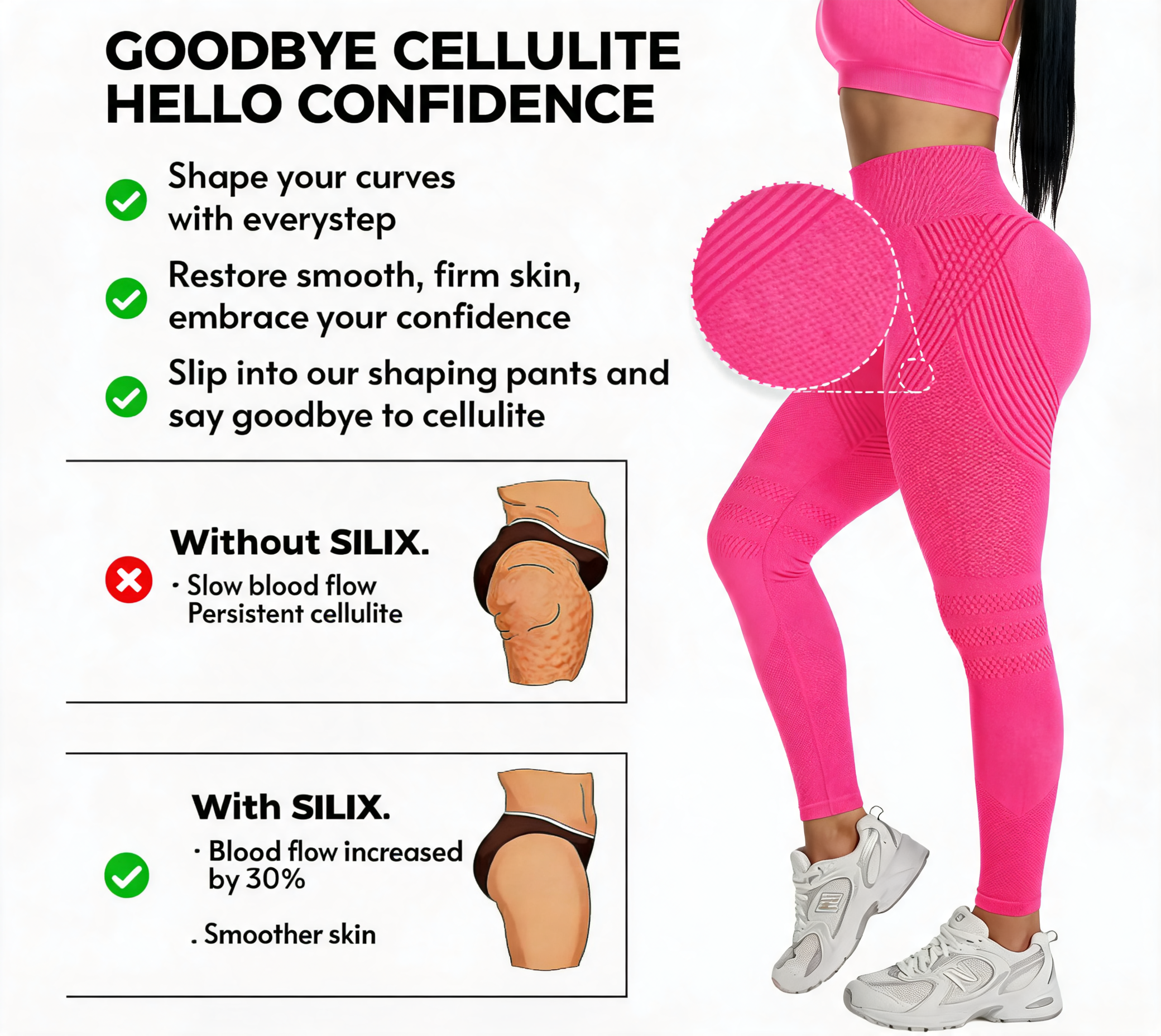 3D Circulation Boost High-Waist Anti-Cellulite Yoga Leggings