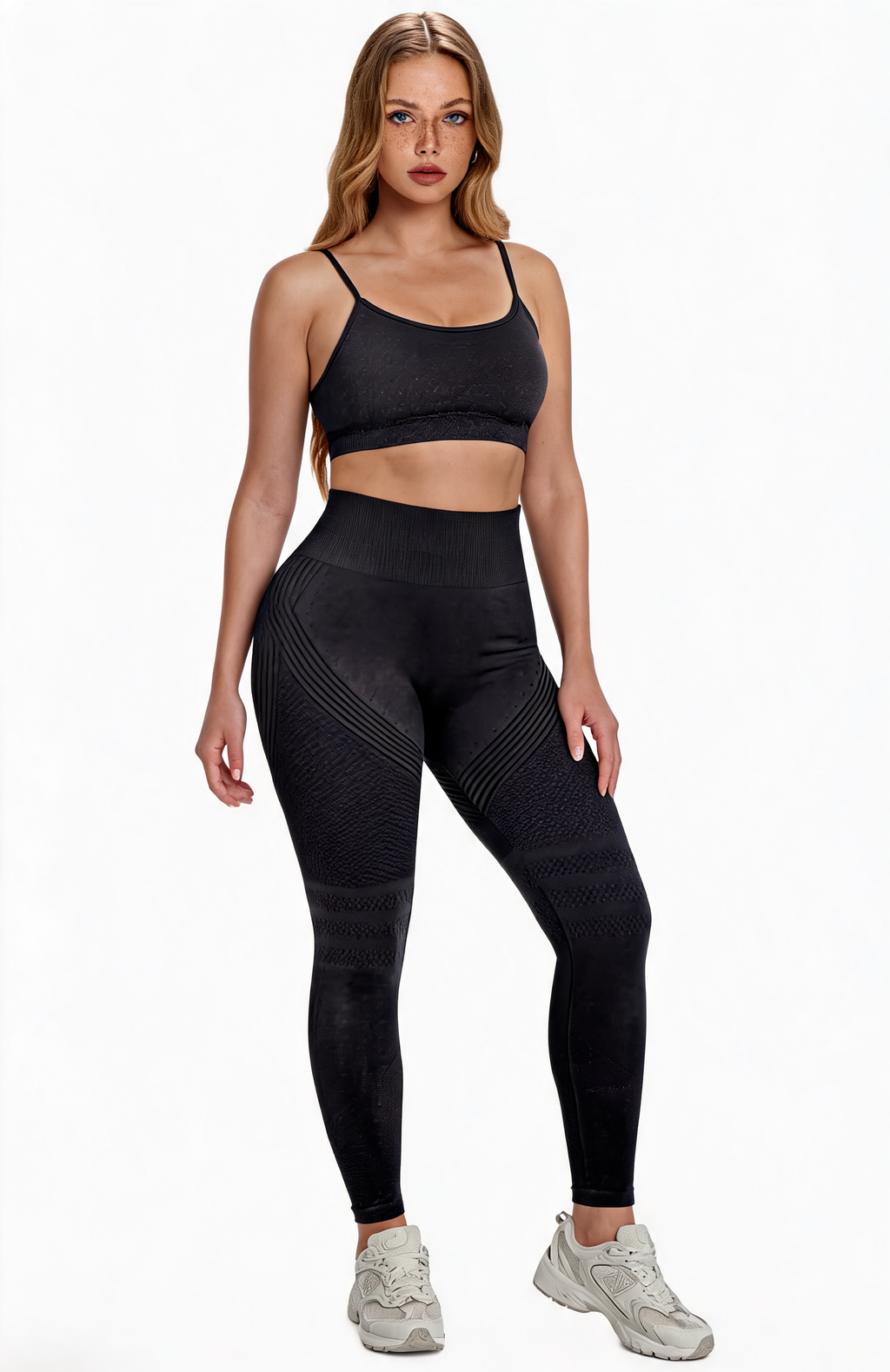 3D Sculpt High-Waist Yoga Leggings