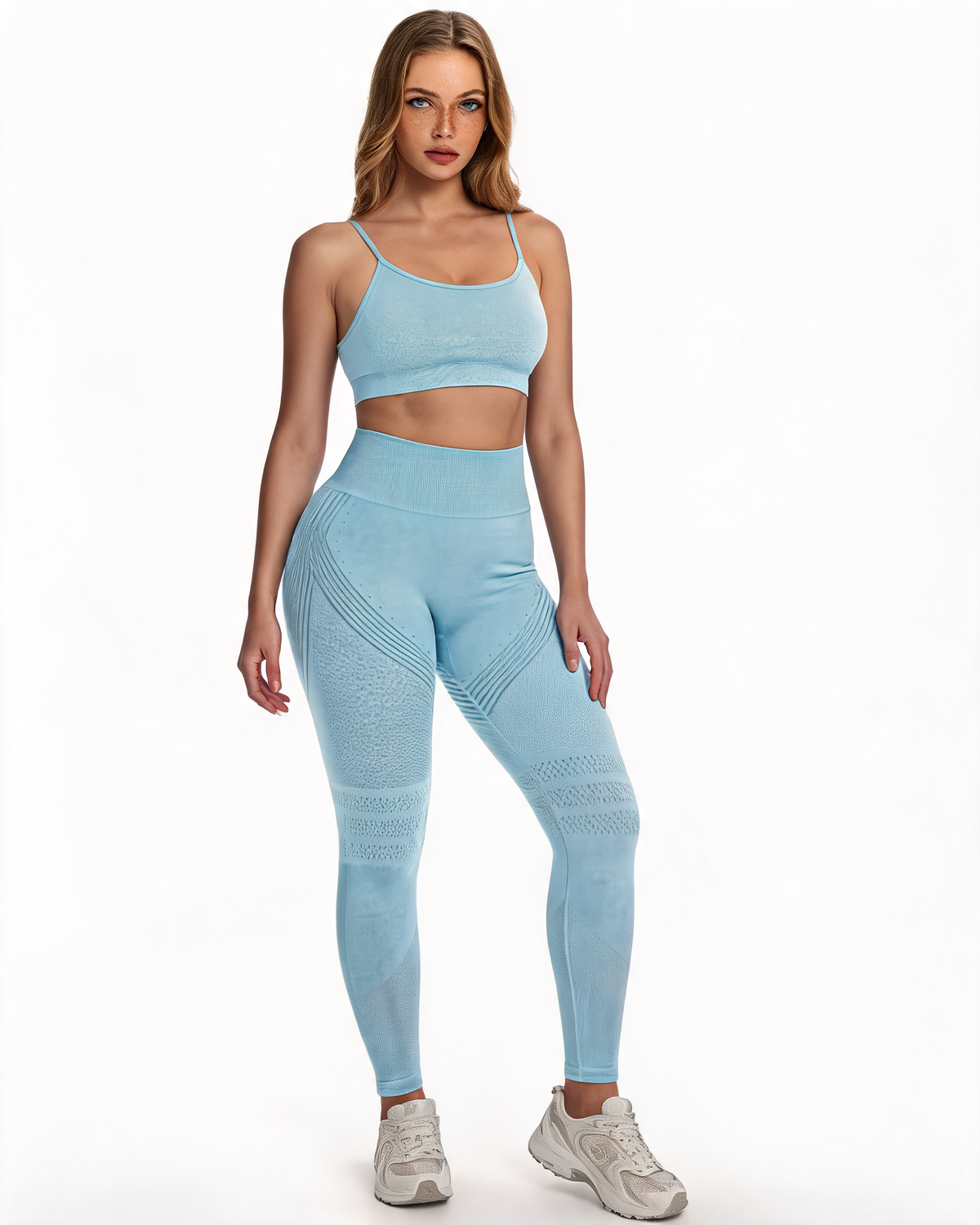 3D Sculpt High-Waist Yoga Leggings