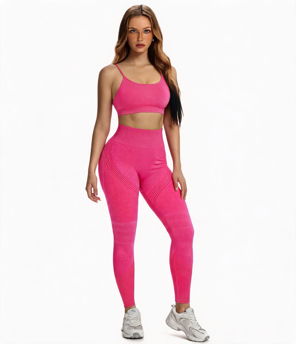 3D Sculpt High-Waist Yoga Leggings