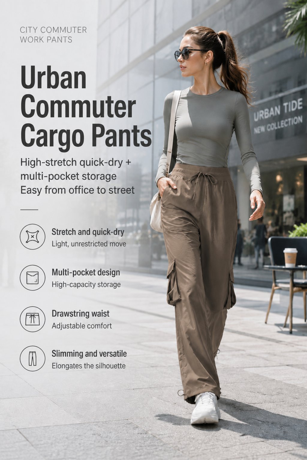 Urban commuter cargo pants