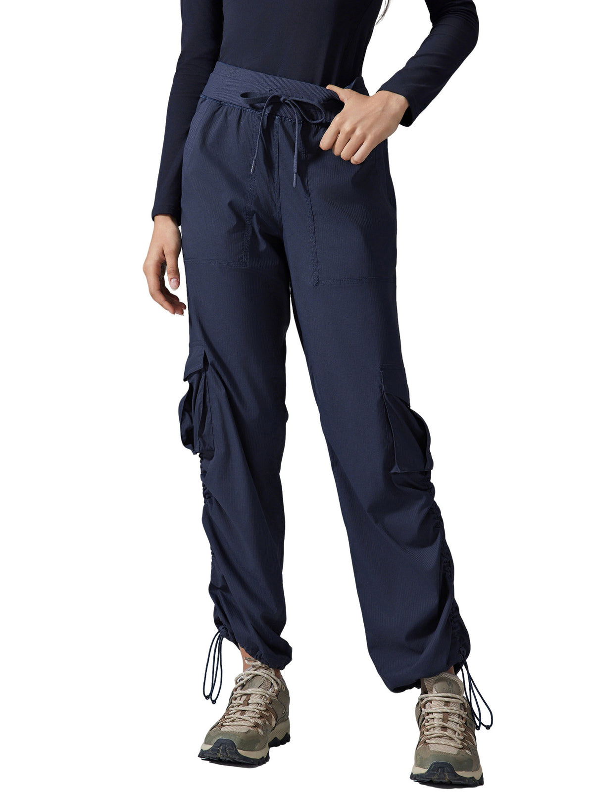 Quick-Dry Wide-Leg Cargo Pants
