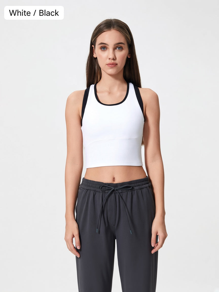 Contrast Racerback Sports Tank | nestwear