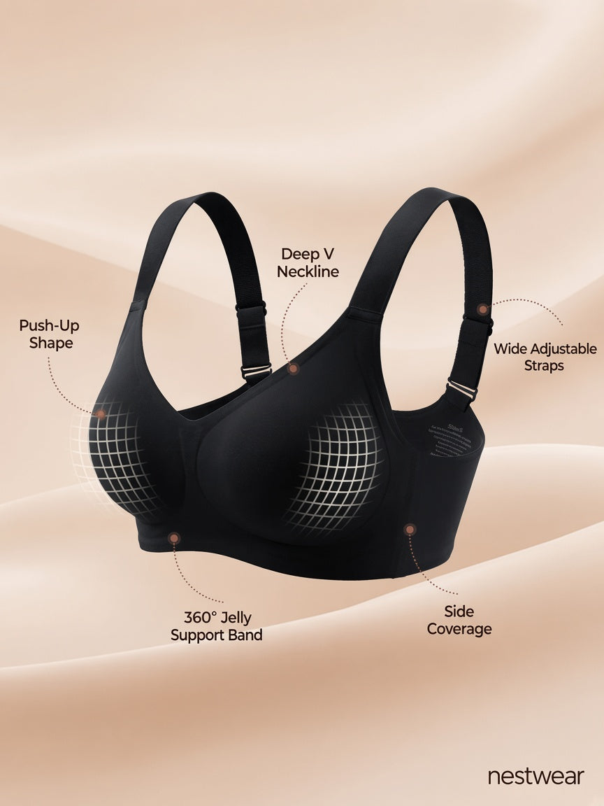 Cloud Jelly Wireless Support Bra features | nestwear