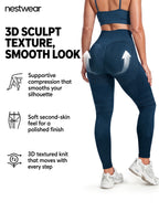 3D Sculpt High-Waist Yoga Leggings | nestwear