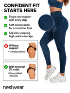 3D Sculpt High-Waist Yoga Leggings | nestwear