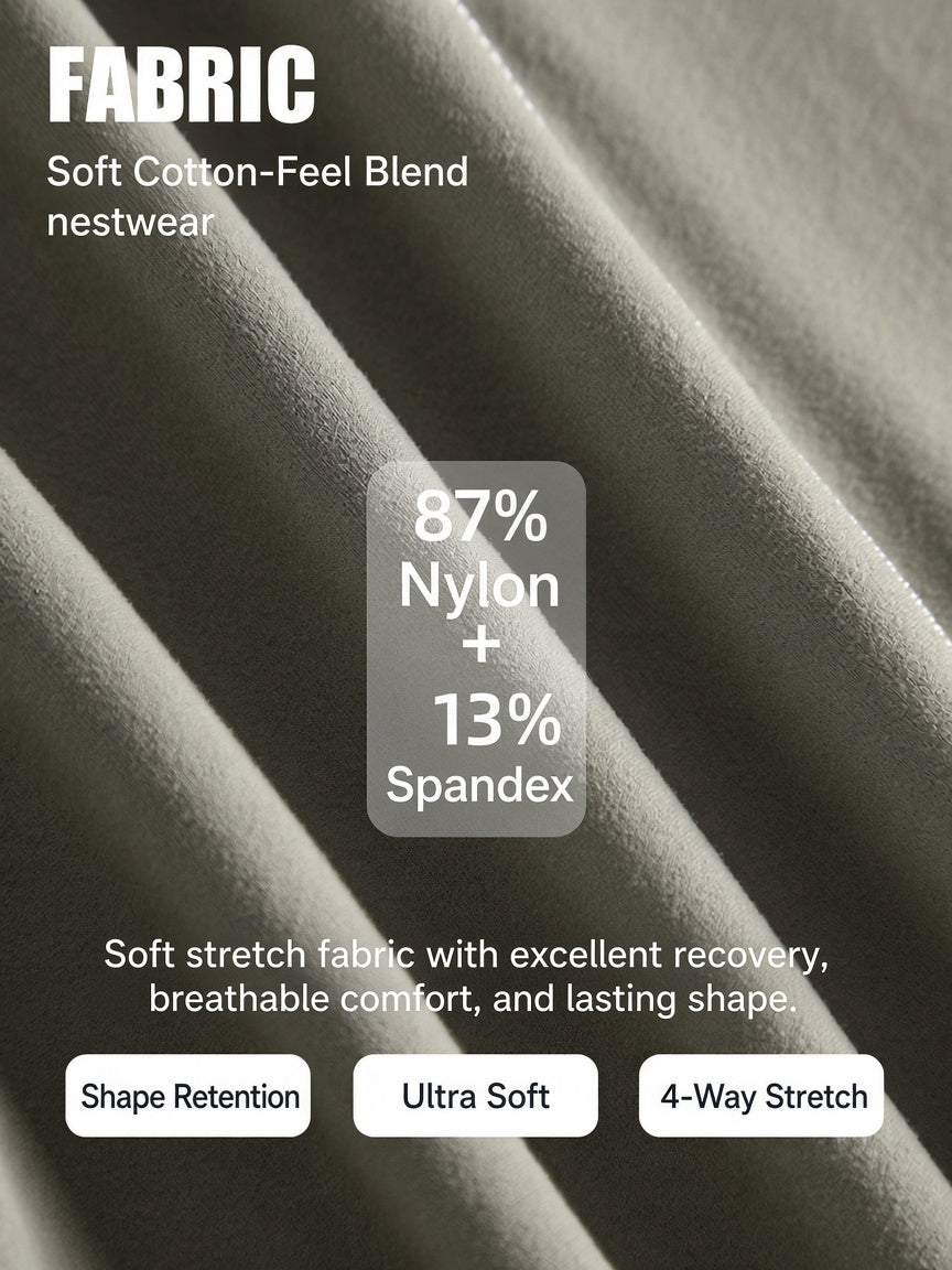 Zip Jacket & Straight-Leg Pants Set | nestwear