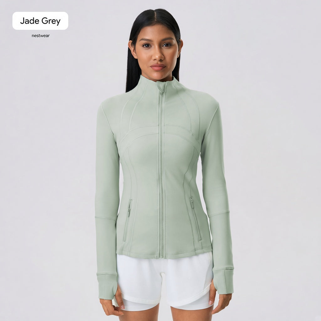 Slim-Fit Full-Zip Yoga Jacket | nestwear